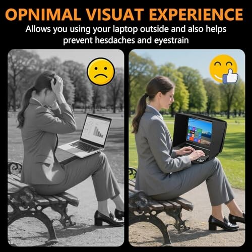 HoYiXi sun shade protecting laptop outdoors