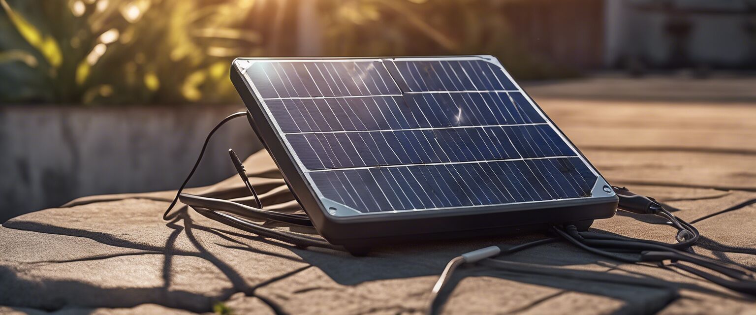 Solar Charger in Use