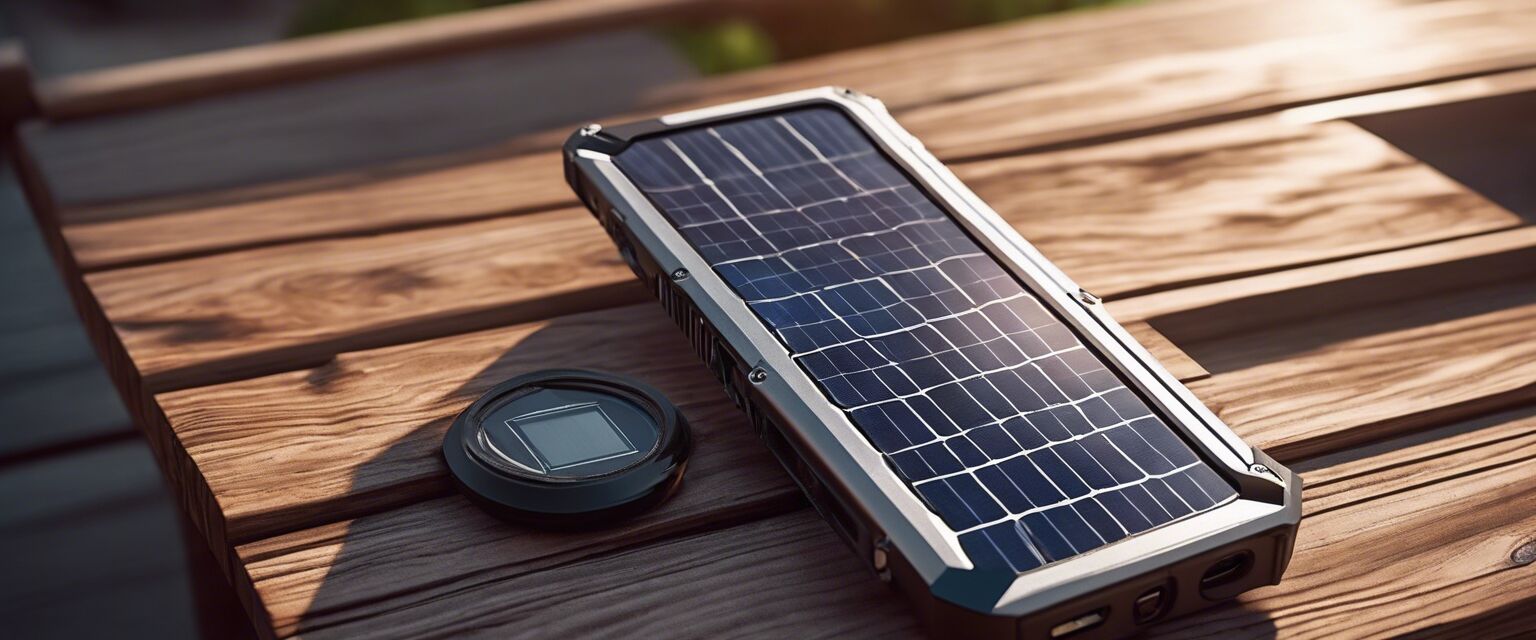 Solar-powered phone case